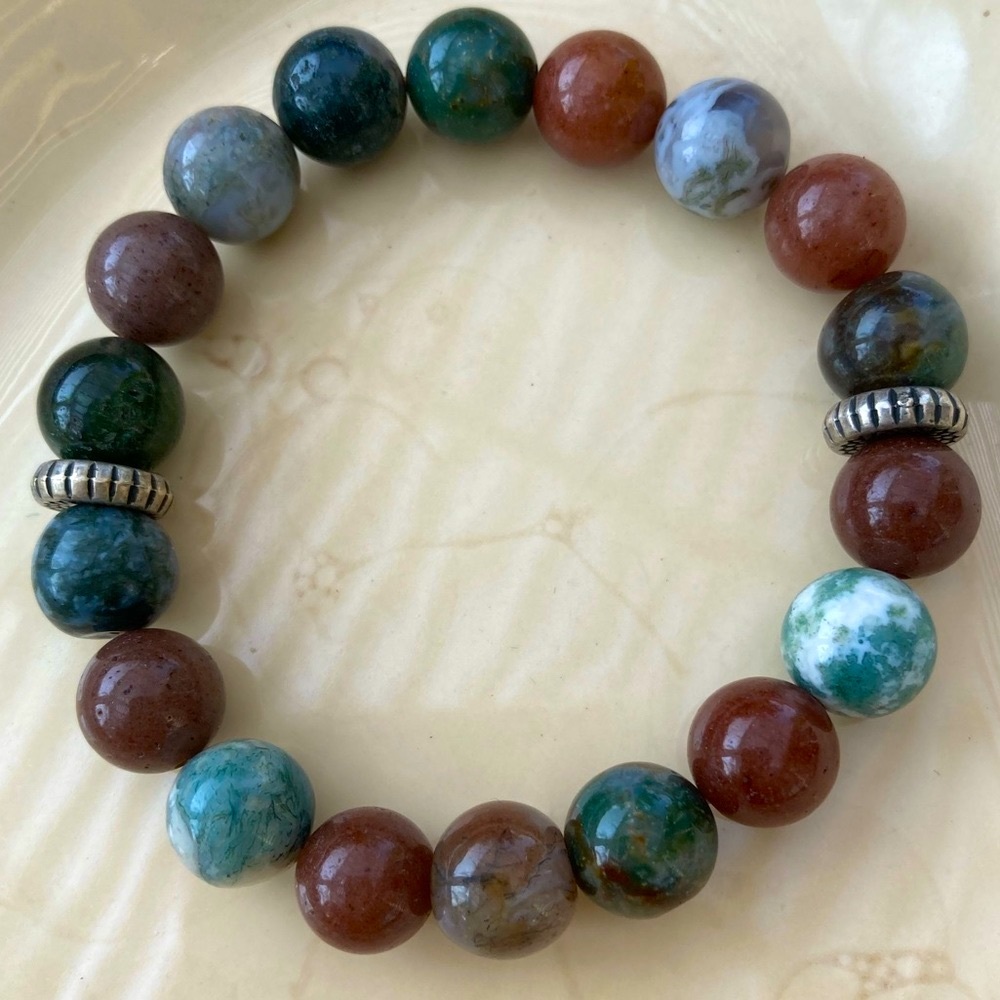 His & Hers Jasper Stretch Bracelets